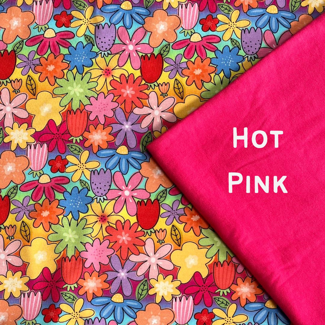 Rainbow Floral - T-shirt Dress