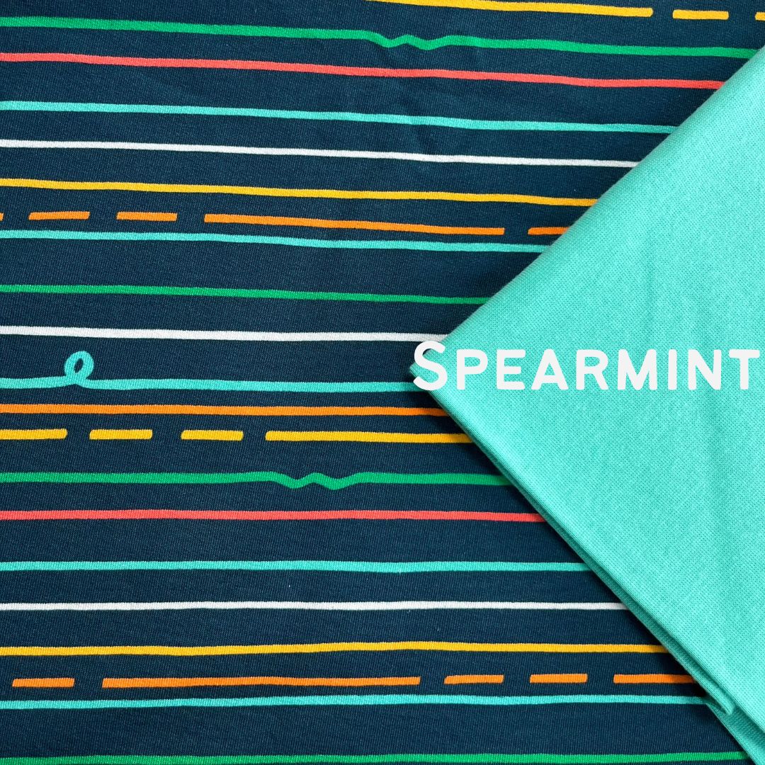 Midnight Stripes - Warmer Fabric - Pick and Mix Pull Up Romper