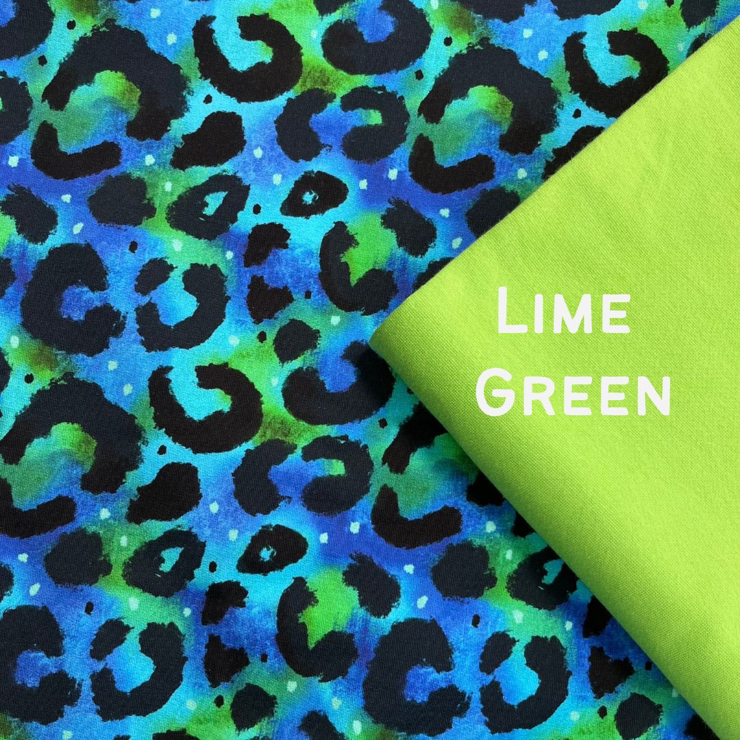 Leopard Blues - Warmer Fabric - Leggings