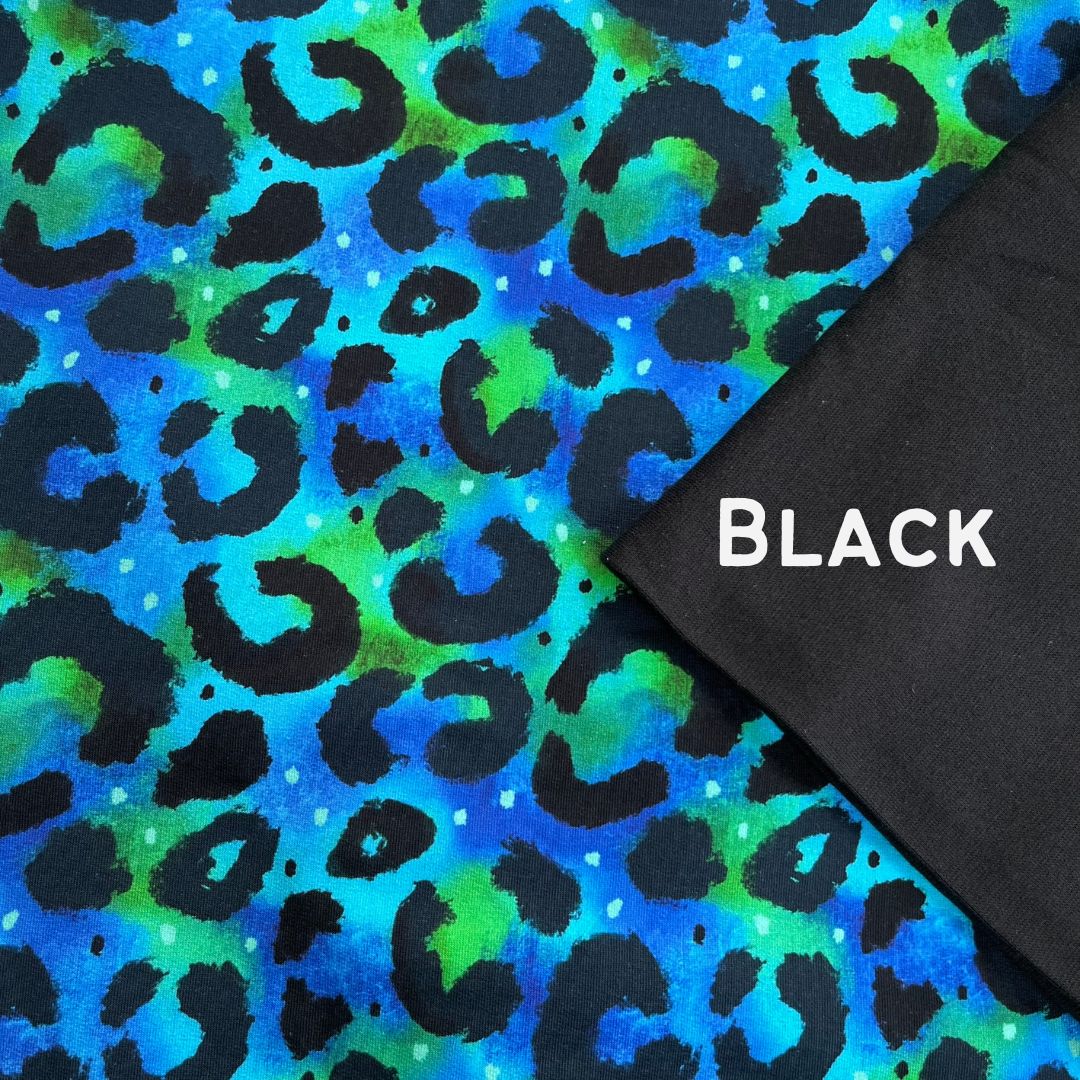Leopard Blues - Warmer Fabric - Leggings