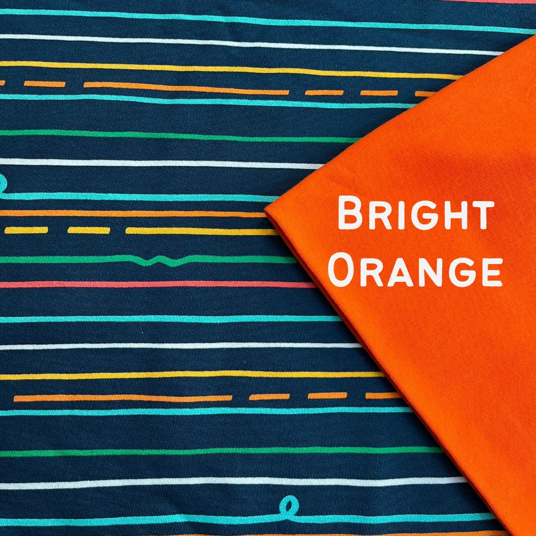 Midnight Stripes - Warmer Fabric - Big Kid Playsuit