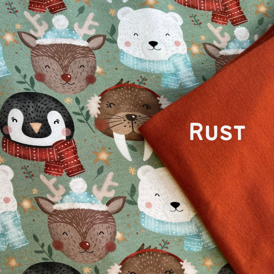 Winter Animals - Warmer Fabric - Big Kid Playsuit