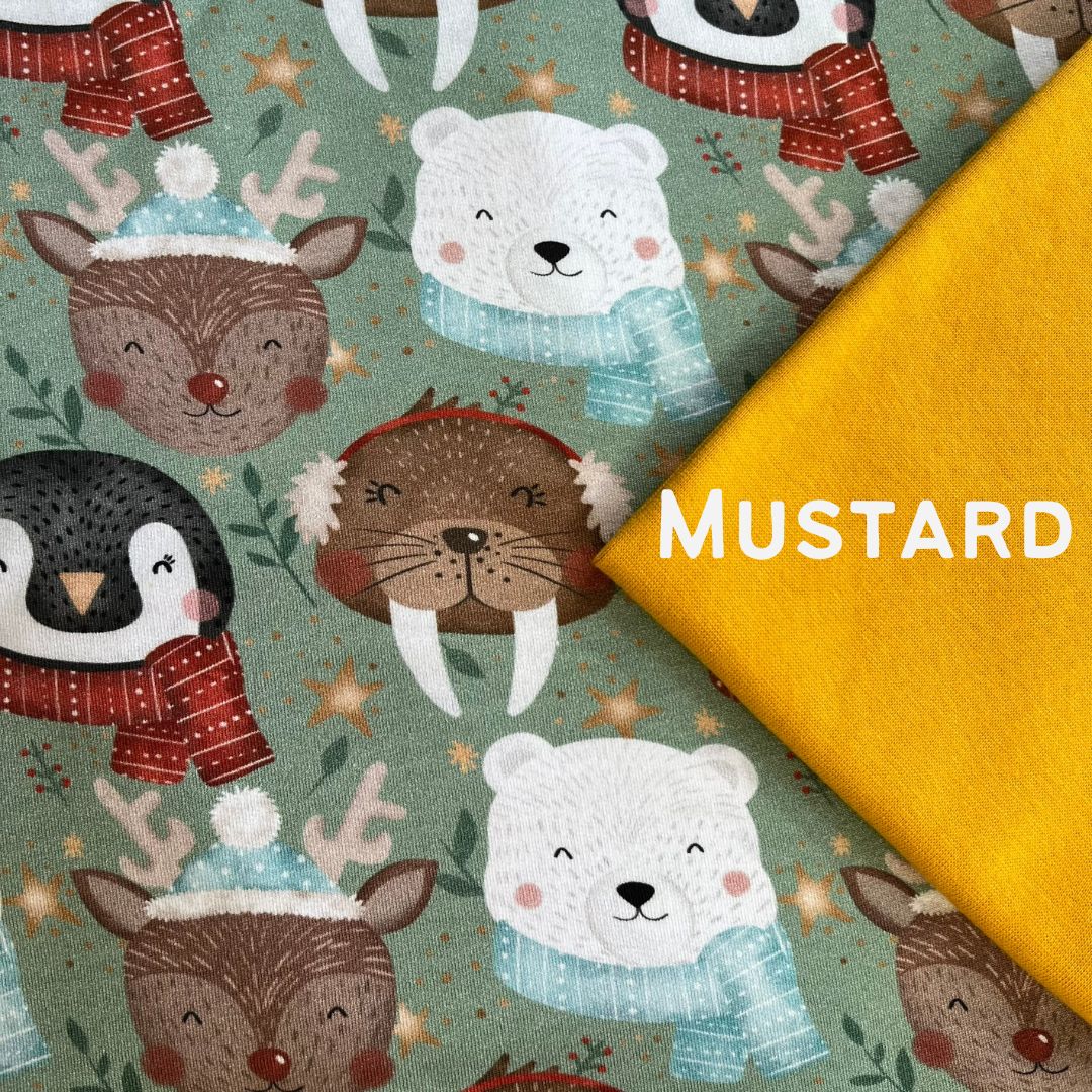 Winter Animals - Warmer Fabric - Big Kid Playsuit