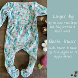 Dinosaurs- Warmer Fabric- Easy Change Babygrow