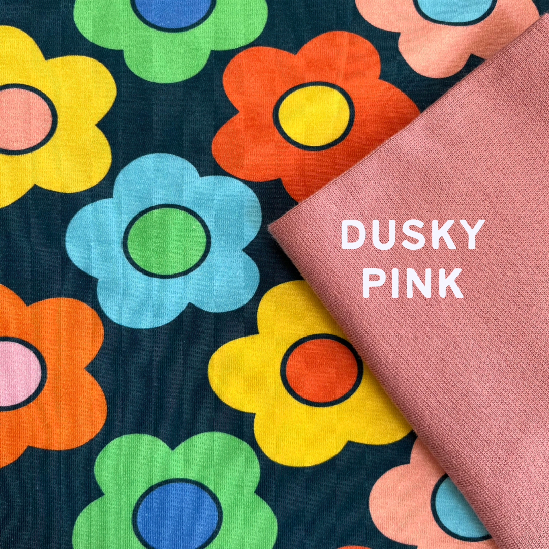 Big Flowers - Reversible Hooded Cardi