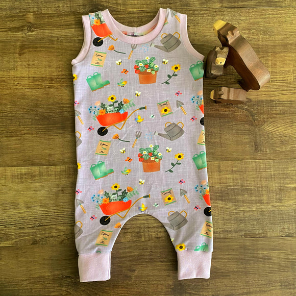 Gardening Time - Pull Up Romper - Ready to Post