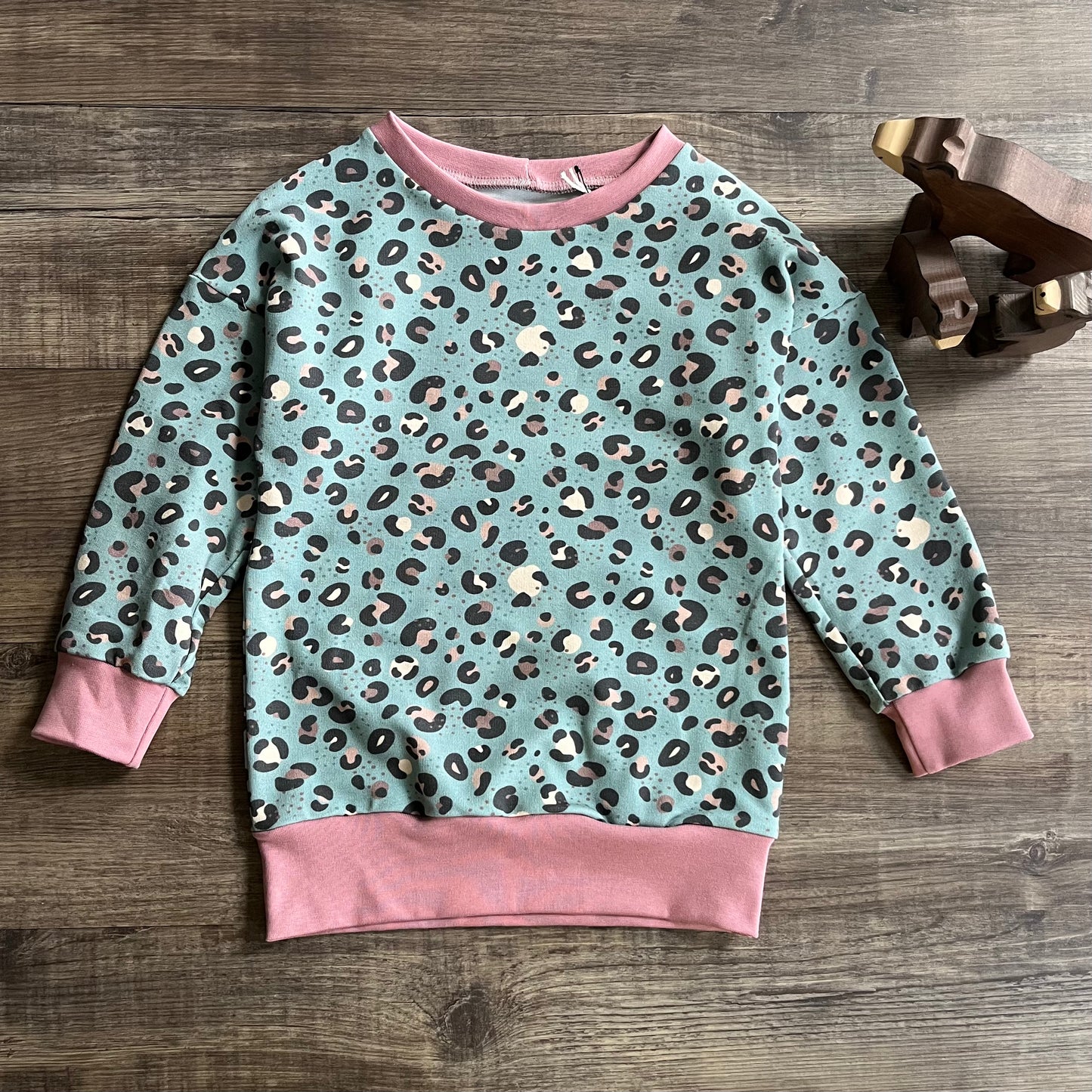 Leopard Spot Slouchy Sleeve Jumper - Ready to Post