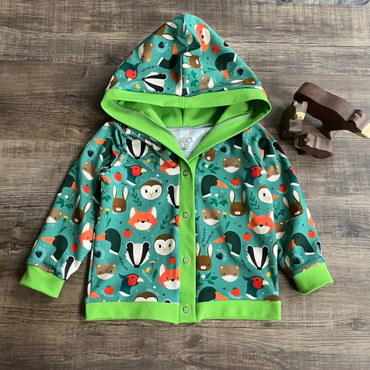 Christmas Friends - Blue - Hooded Cardi