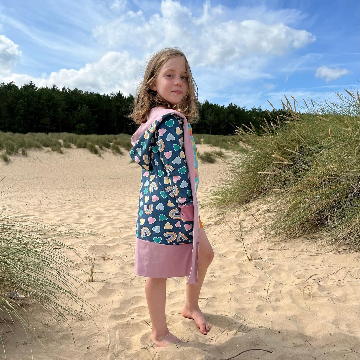 Winter Animals - Warmer Fabric - Big Kid Hooded Cardi