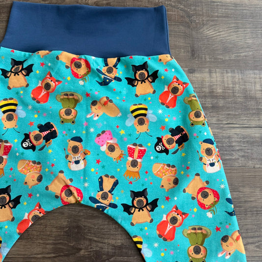 Capybaras - Light - Harem Leggings - Ready to Post 5-6 Years