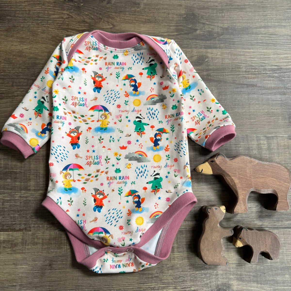 Bodysuit Vest - Splish Splash Light- 3-6m