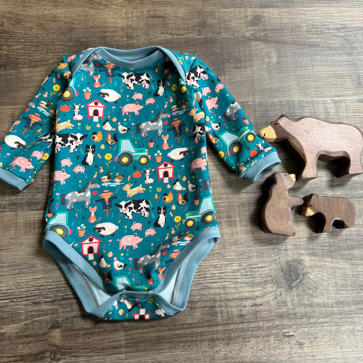 Bodysuit Vest - Farm Yard 3-6m
