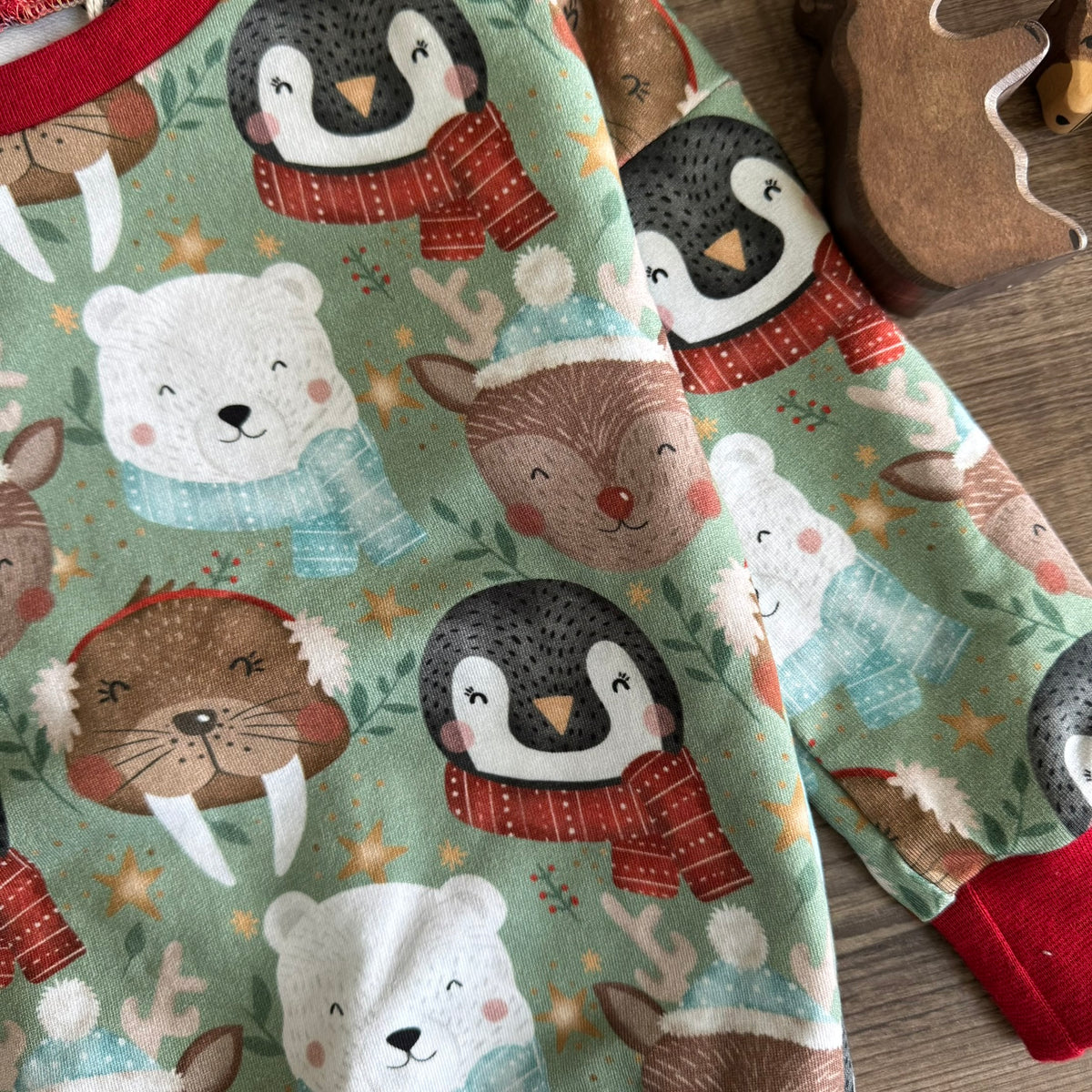 Winter Animals - Slouchy Sleeve Jumper - Ready to Post