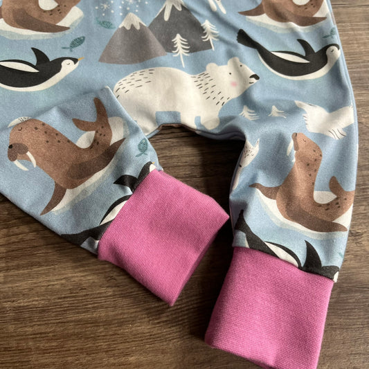 Icy Friends - Pull Up Romper Pink - Ready to Post