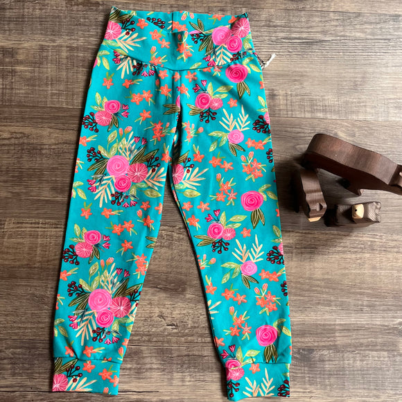 Floral Bloom - Leggings - Ready to Post - 2-3 Years