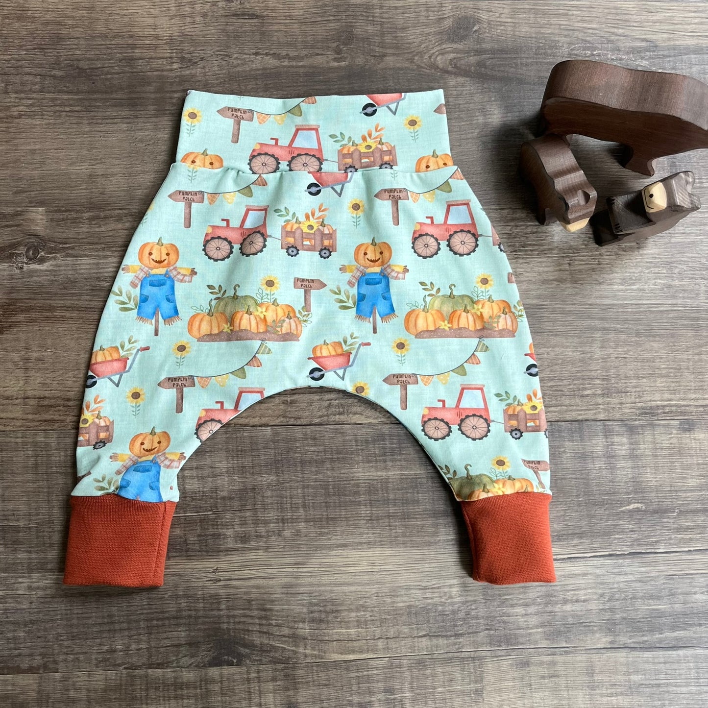 Pumpkin Patch - Harem Trousers Ready to Post - 3-6m