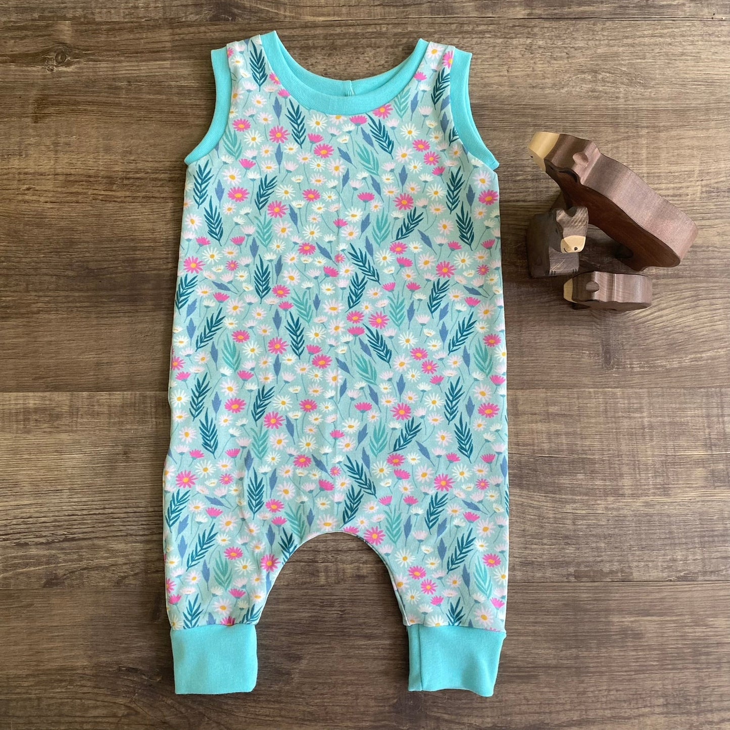 Midnight Stripes - Warmer Fabric - Pick and Mix Pull Up Romper
