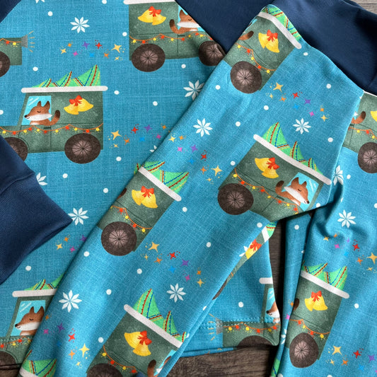 Christmas Fox - Lounging Set - Ready To Post