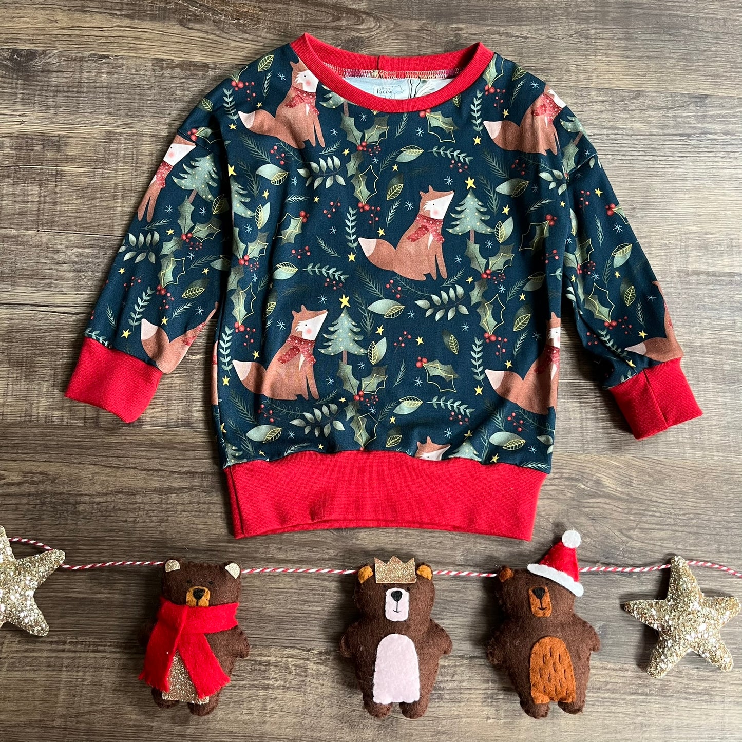 Festive Slouchy Sleeve jumper - Ready to Post