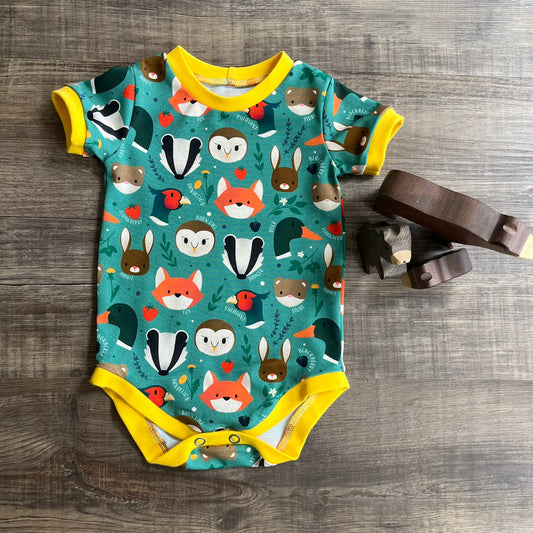 Wild Woodland - bodysuit and harem set - 6-12m