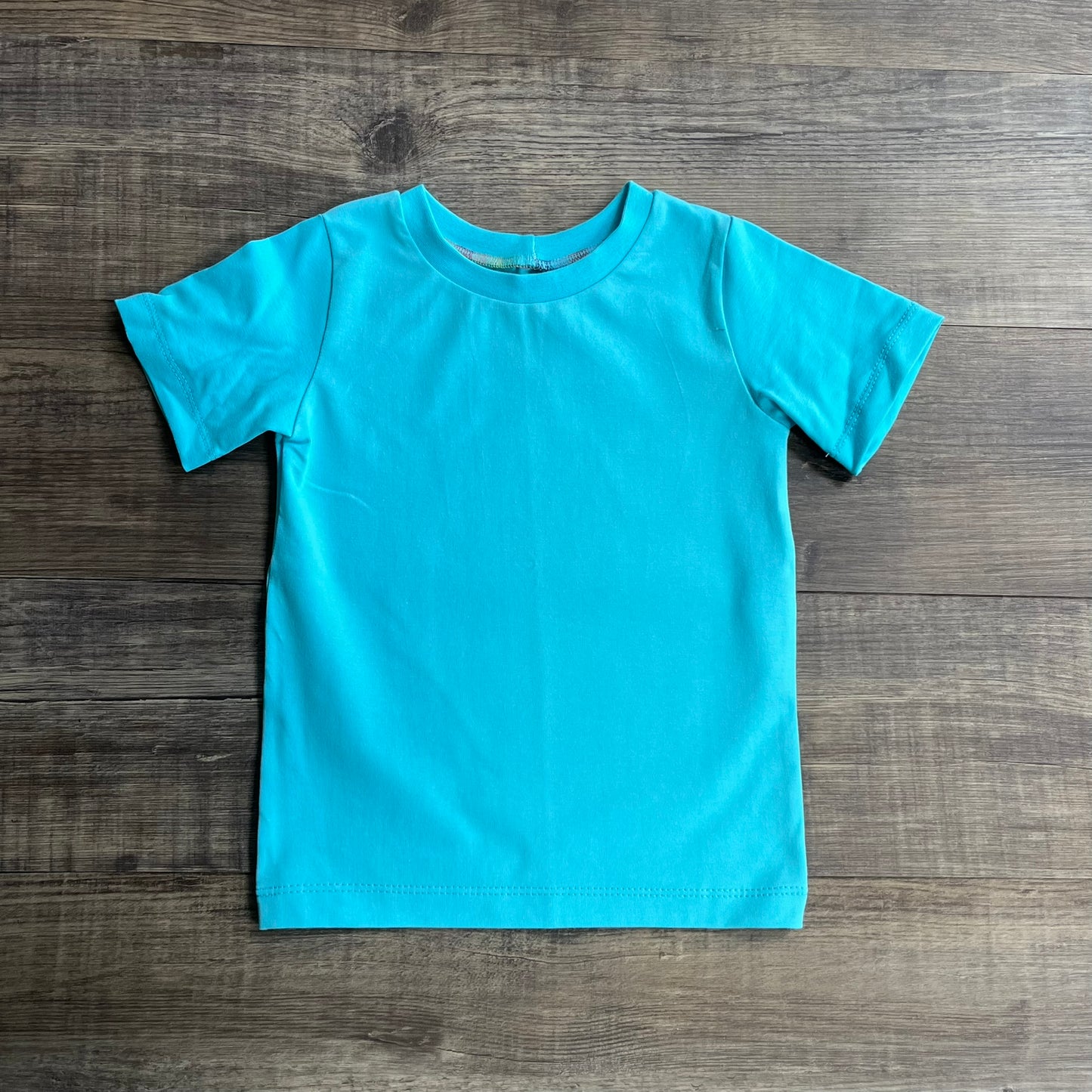 Plain Turquoise - Short Sleeve T-shirt - 2-3 Years