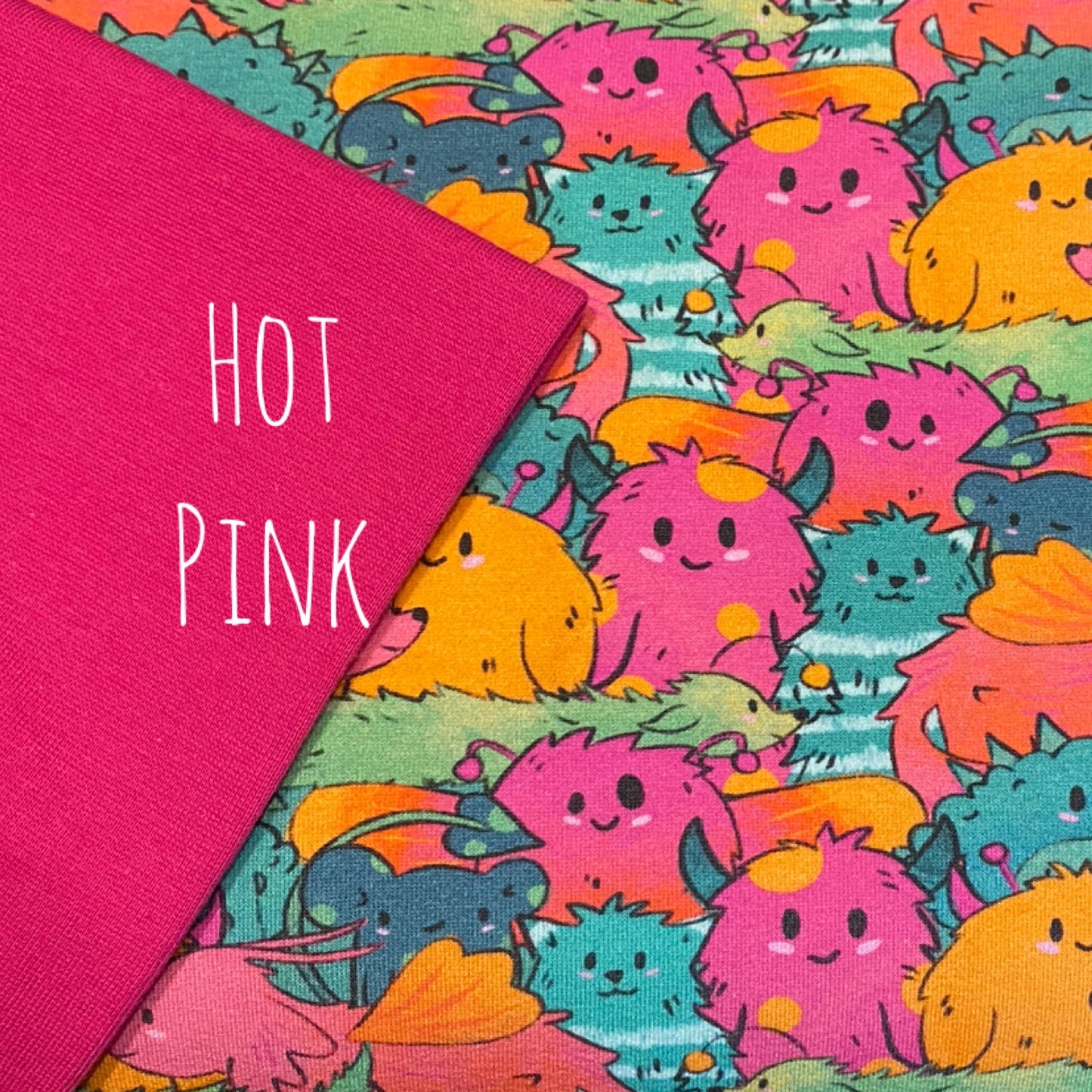 Little Monsters - Hot Pink - Bodysuit Dress