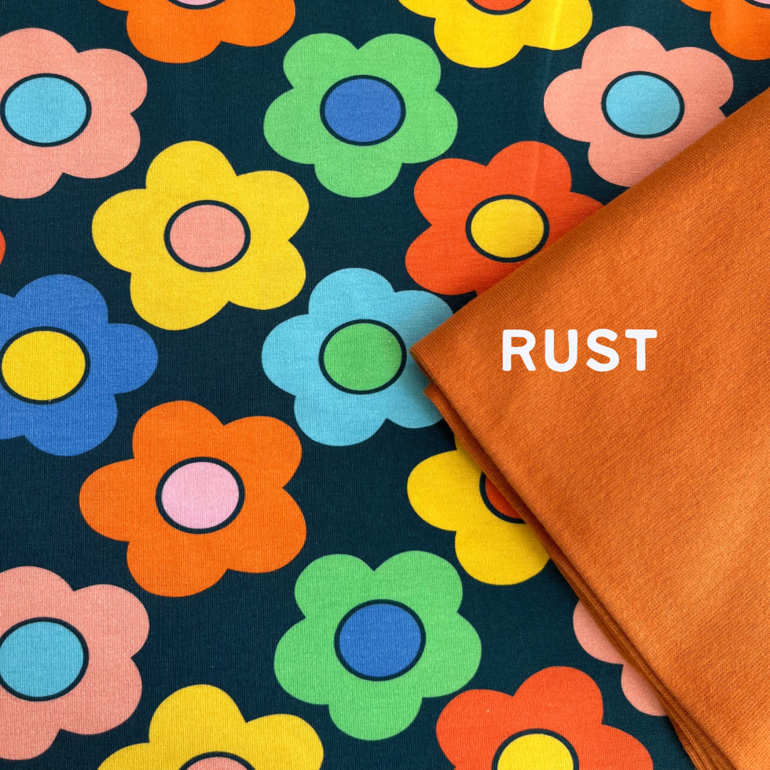 Big Flowers - Long Zip Up Coverall