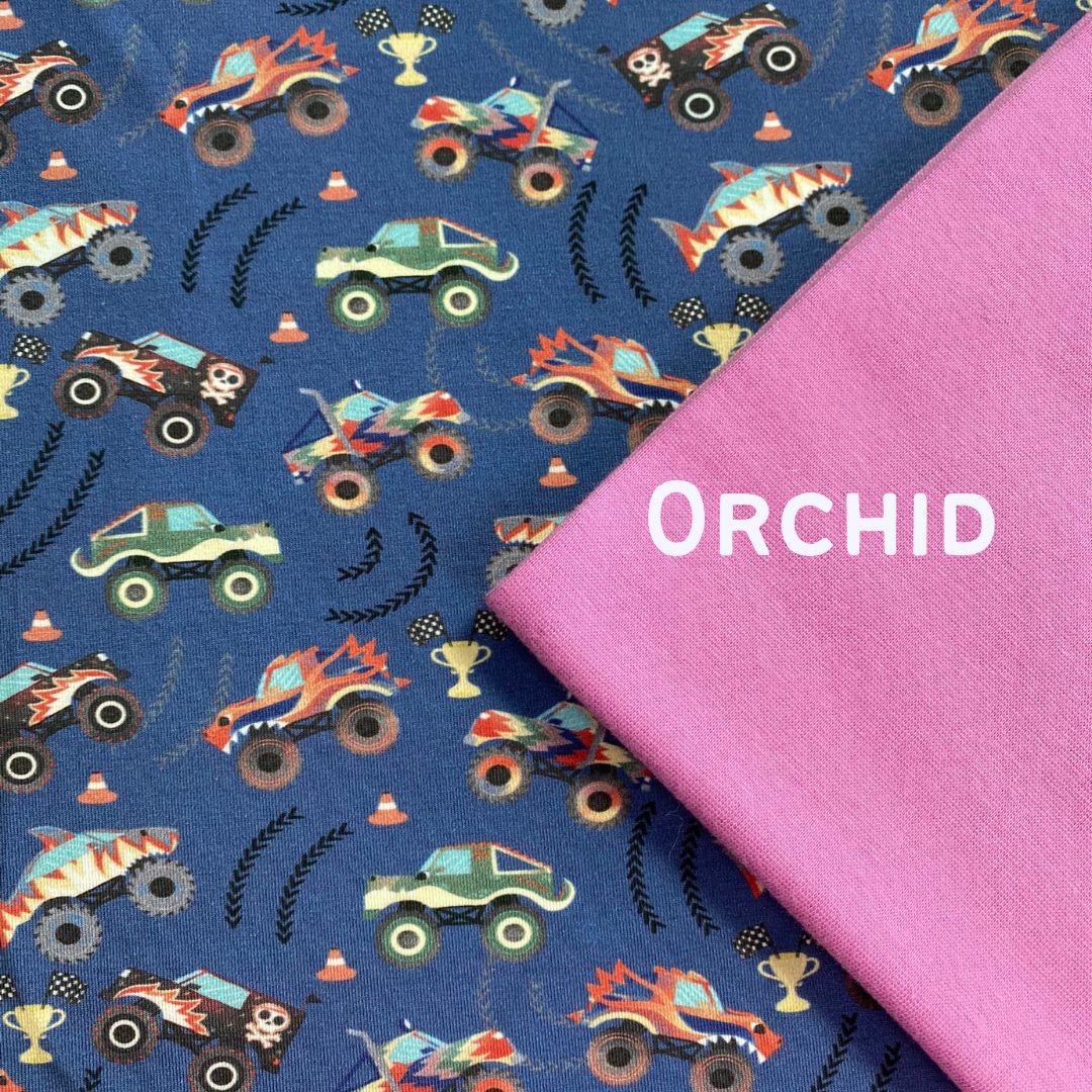 Monster Trucks - midnight - Pick and Mix Pull Up Romper