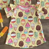 Ice Creams - Lemon - T-shirt Dress