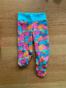 Little monster footed leggings - ready to post
