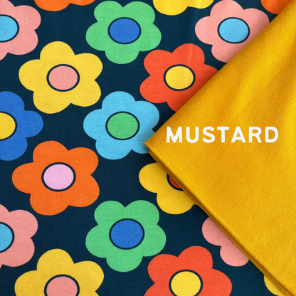 Big Flowers - Long Zip Up Snug-Alls