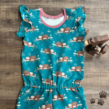 Poinsettias - Big Kid Playsuit