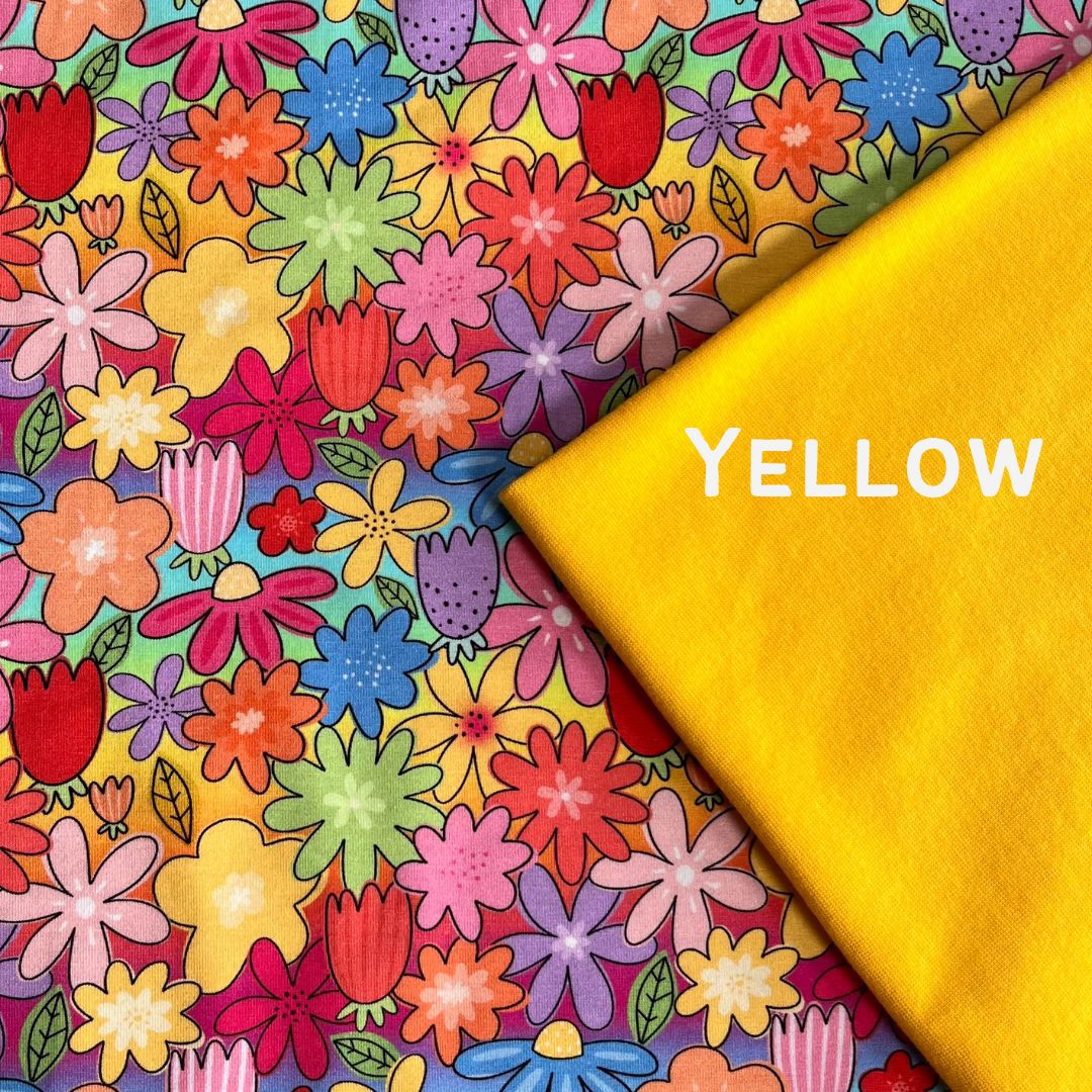 Rainbow Floral - Reversible Hooded Cardi