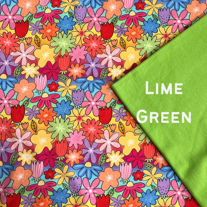 Rainbow Floral - Zip Up Snug-Alls