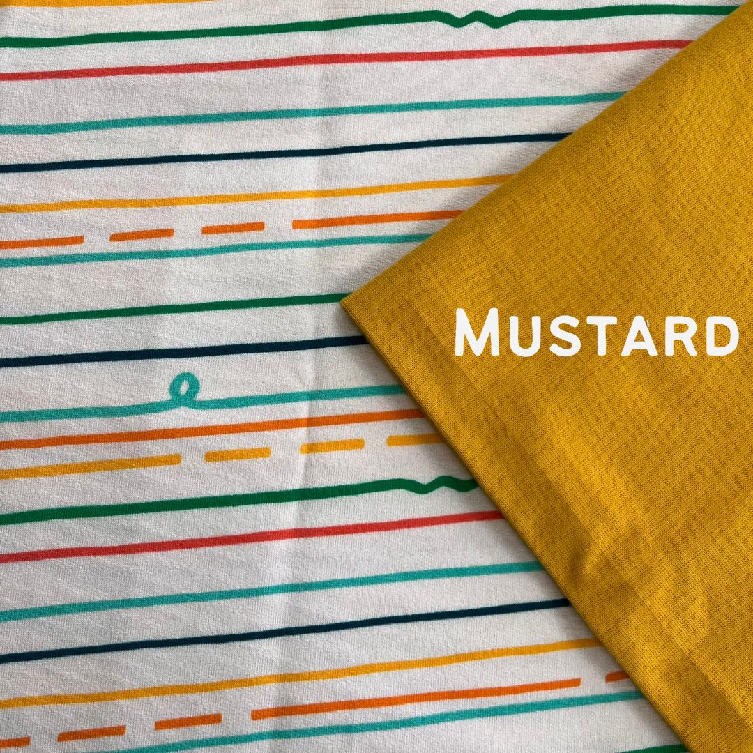 Natural Stripes - Warmer Fabric - T-shirt Dress