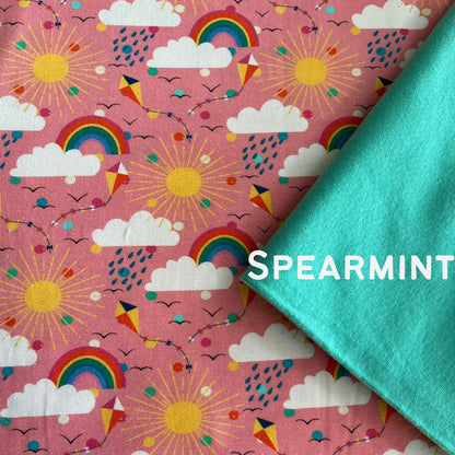 Weather Clouds - Pink - Long Zip Up Snug-Alls