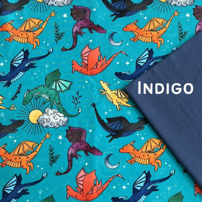Dragons - Tropical - Big Kid Hooded Cardi