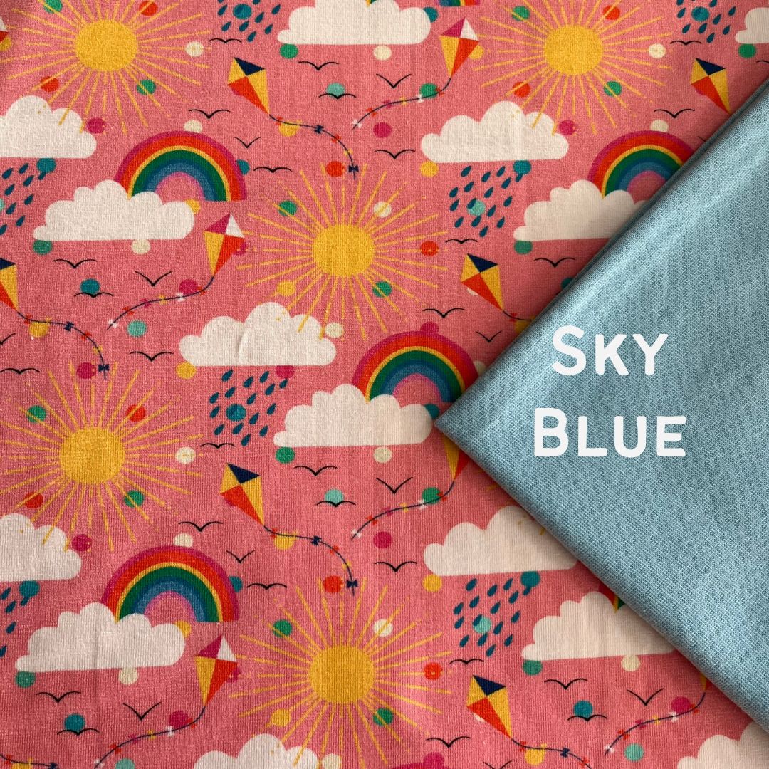 Weather Clouds - Pink - Long Zip Up Snug-Alls