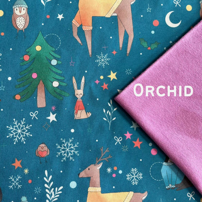 Christmas Friends - Blue - Hooded Cardi