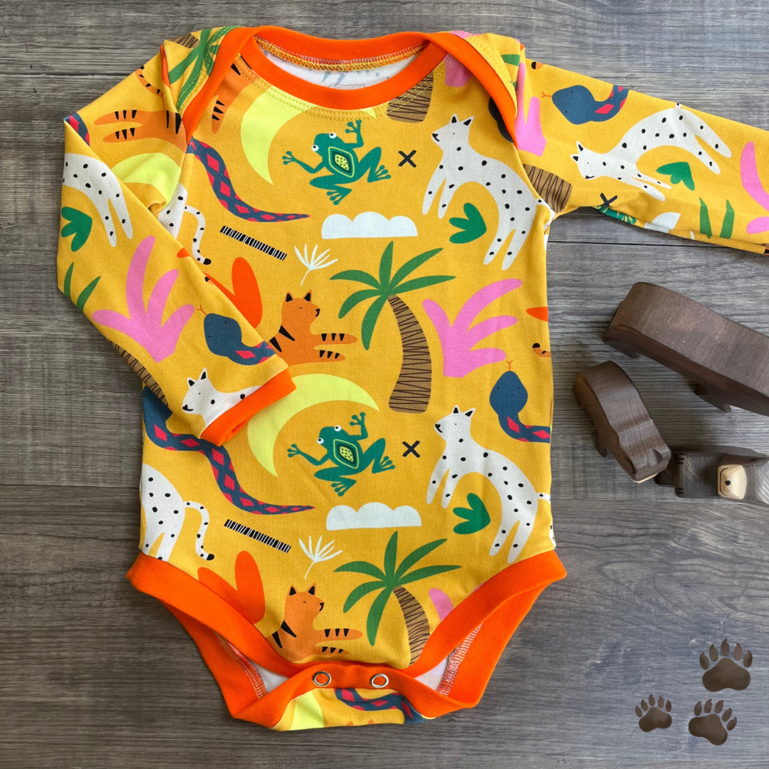 Jungle sunshine - bodysuit vest 6-12m