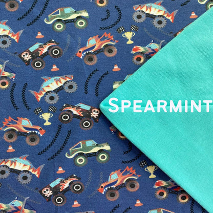 Monster Trucks - midnight - Zip Up Snug-Alls