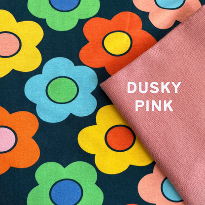 Big Flowers - Reversible Hooded Cardi