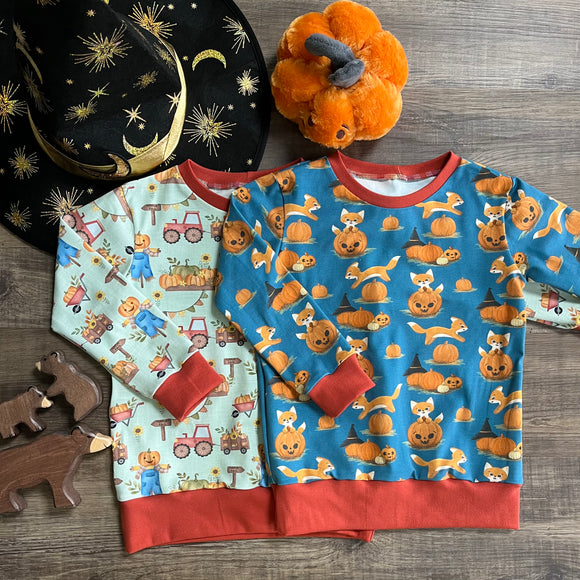 Halloween jumpers - ready to post - 3-4 years