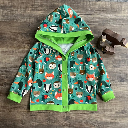 Poinsettias - Hooded Cardi