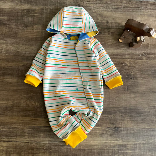 Rubber Ducks - Long Zip Up Coverall - Ready To Post 3-6m