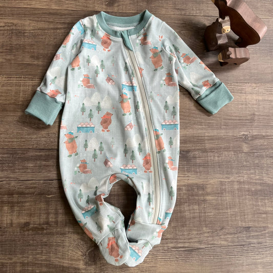 Lumberjack - All in One Babygrow - 0-3m Ready to Post