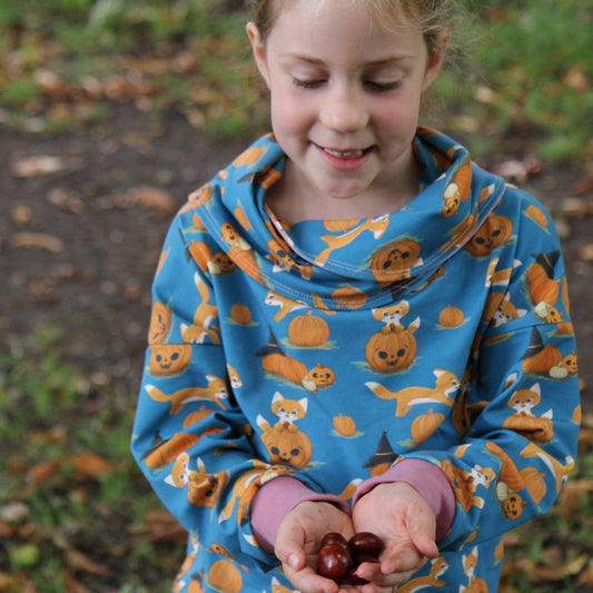 Christmas Woodland - Light - Cosy Cowl Jumper