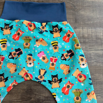 Capybaras - Light -  Harem Leggings  - Ready to Post 5-6 Years