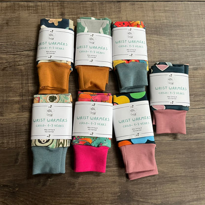 Wrist Warmers (warmer fabrics) - 1-3 Years - ready to post