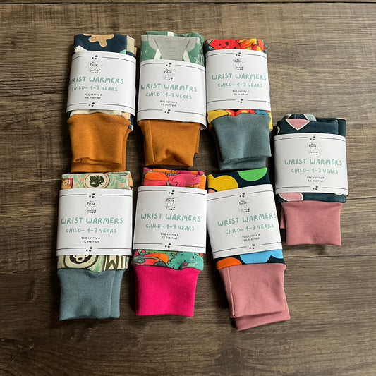 Wrist Warmers (warmer fabrics) - 1-3 Years - ready to post